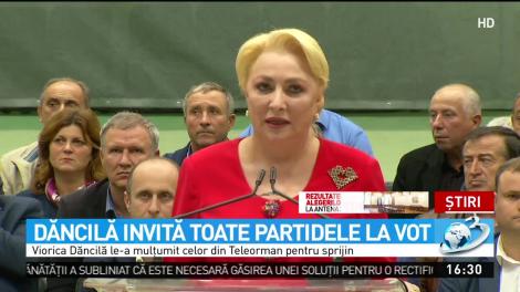 Dăncilă invită toate partidele la vot