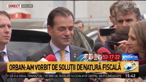 Ludovic Orban, după întâlnirea crucială cu guvernatorul BNR: „Am discutat soluții pentru îndreptarea stricăciunilor”