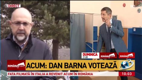 Dan Barna a votat la o secţie din Sibiu alături de soţia sa