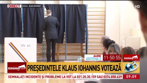 Klaus Iohannis a votat la Liceul Jean Monnet din Capitală: Îmi doresc un viitor bun pentru România