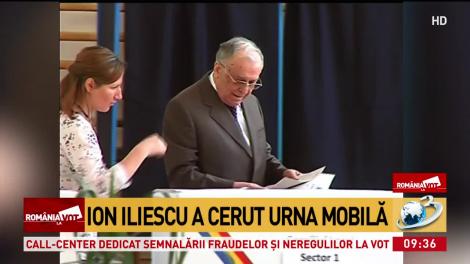 Ion Iliescu a cerut urnă mobilă la domiciliu