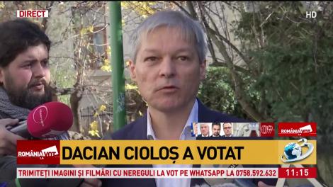 Dacian Cioloş, despre motivul pentru care a ales să voteze la o secţie din Braşov