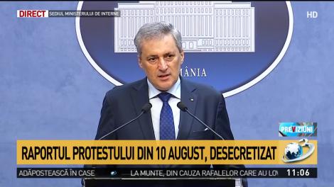 Raportul protestului din 10 august, desecretizat