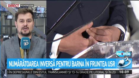 Numărătoarea inversă pentru Dan Barna în fruntea USR a început