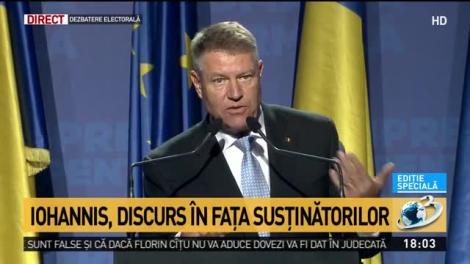 Klaus Iohannis, discurs în fața susținătorilor la Baia Mare: ”Vă rog să mergeți la vot. Doar atunci vom avea legitimitatea să reconstruim România!”