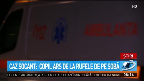 Caz șocant &icirc;n Vaslui: Copil ars de rufele de pe sobă