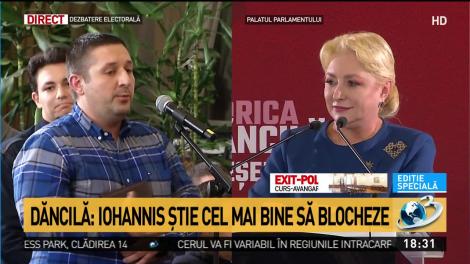 Momentul dezbaterii! Răspunsul spumos al Vioricăi Dăncilă după ce a fost întrebată dacă Dragnea a fost un om nociv pentru România