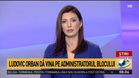 Ludovic Orban dă vina pe administratorul blocului