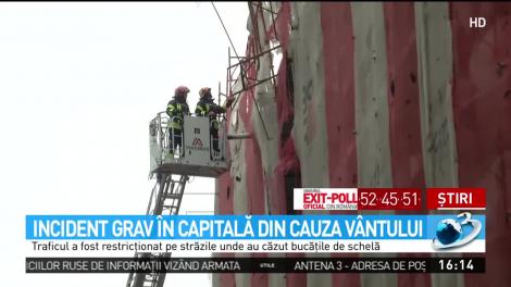 Incident grav &icirc;n Capitală din cauza v&acirc;ntului