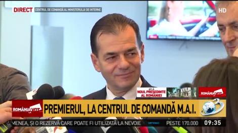 Ludovic Orban, la Centrul de Comandă al MAI ca să numere incidentele de la vot