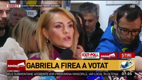 Gabriela Firea a votat la prima oră