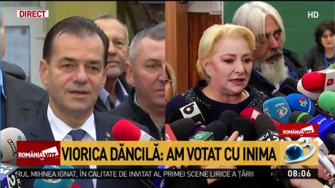 Viorica Dăncilă a votat la Colegiul Sfântul Sava: „Am votat pentru o Românie care să meargă înainte nu înapoi”