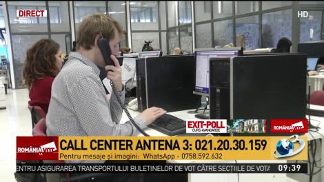 Call center-ul Antena 3 va fi deschis şi în ziua celui de-al doilea tur al alegerilor prezidenţiale