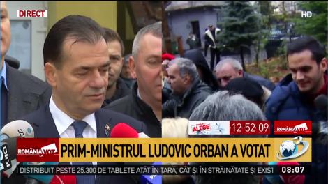 ALEGERI PREZIDENȚIALE 2019. Ludovic Orban a votat: "Nu am emoții în privința victoriei"