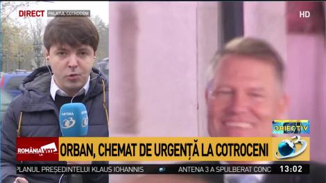 Ludovic Orban, chemat de urgență la Cotroceni de președintele Klaus Iohannis