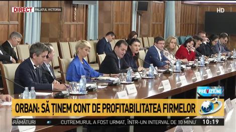 Orban: Să ţinem cont de profitabilitatea firmelor