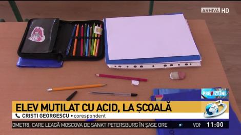 Elev mutilat cu acid, în timpul orelor. Profesorii l-au trimis acasă, însă n-a mai ajuns: ”A leșinat pe stradă. Avea răni grave!”