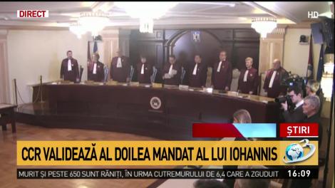 CCR validează al doilea mandat a lui Iohannis