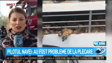 Pilotul navei: Au fost probleme de la plecare