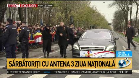 Klaus Iohannis a sosit la parada de 1 Decembrie