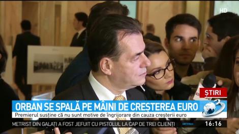 Orban se spală pe mâini de creşterea euro