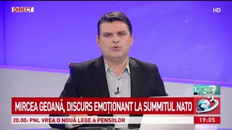 Mircea Geoană, discurs emoţionant la summitul NATO