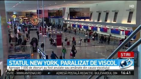 Statul New York, paralizat de viscol