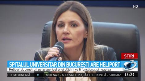 Heliportul Spitalului Universitar Bucureşti este gata şi va putea fi folosit chiar  astăzi