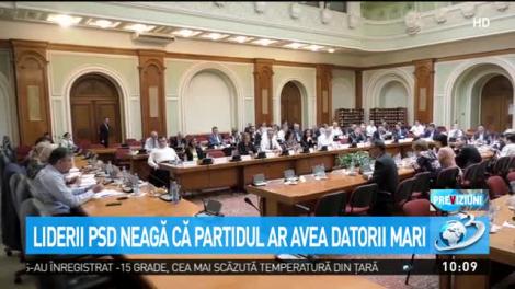 Liderii PSD neagă că partidul ar avea datorii mari