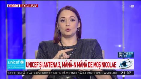 Andreea Marin, la Sinteza zilei: „UNICEF apără drepturile copiilor în întreaga lume”