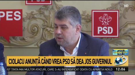 Ciolacu anunţă când vrea PSD să dea jos Guvernul