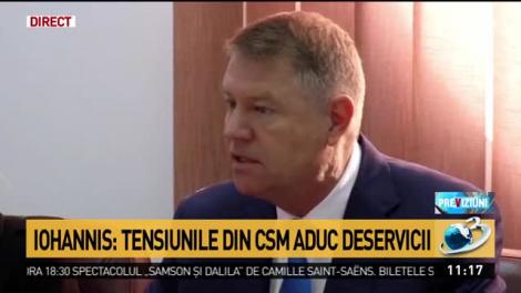 Iohannis: Sprijin întregul corp al magistraţilor