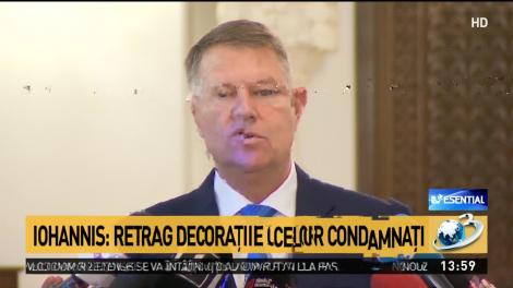 Iohannis îi retrage decorația lui Adrian Năstase