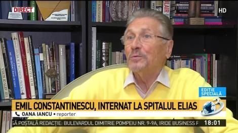 Emil Constantinescu a ajuns la Spitalul Elias