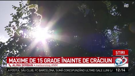 Vești bune din partea meteorologilor! Temperaturi de primăvară &icirc;nainte de Crăciun, &icirc;n majoritatea regiunilor