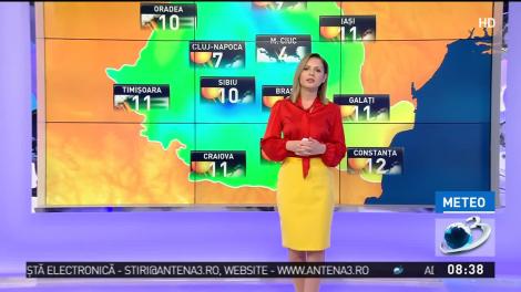 VREMEA 15 decembrie. Creșteri de temperaturi în toată țară