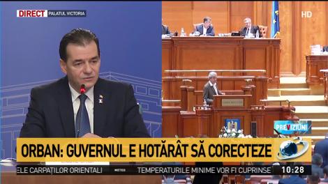 Ludovic Orban a decis: Guvernul îşi asumă răspunderea pe legea bugetului și modificarea OUG 114