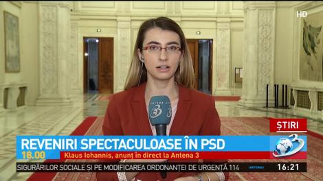 Reveniri spectaculoase în PSD