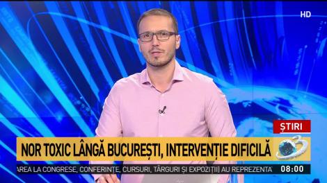 Incendiu de proporții la un depozit, l&acirc;ngă București. 25 de autospeciale se luptă cu focul