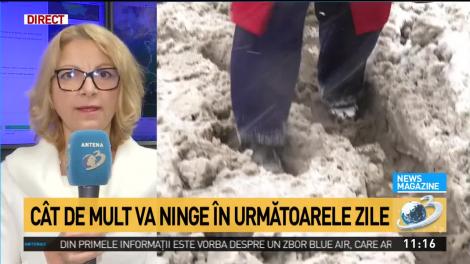 VREMEA. Ninge &icirc;n București. Este prima ninsoare din acest sezon &icirc;n Capitală. Anunțul făcut de meteorologi