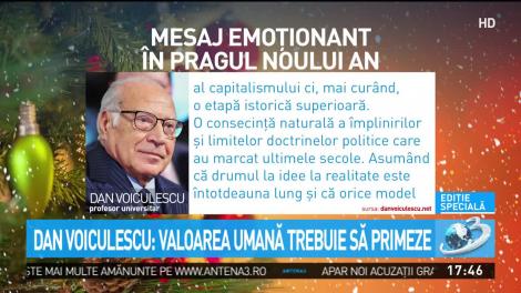 Mesajul transmis de Dan Voiculescu &icirc;n pragul Noului An