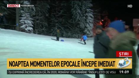 Imagini &icirc;n direct de pe p&acirc;rtia din Poiana Braşov