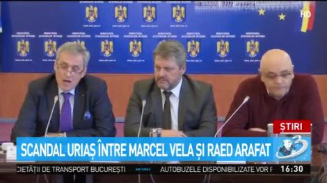 Scandal uriaş între Marcel Vela şi Raed Arafat