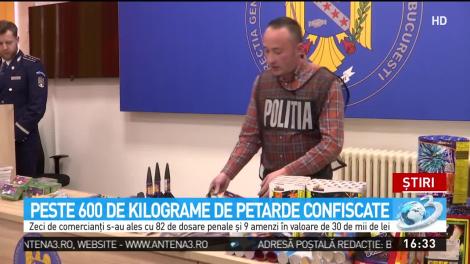 Razie în Capitală! Peste 600 de kilograme de petarde au fost confiscate. „Deținerea reprezintă o infracțiune”
