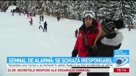 Salvamonitiştii trag semnale de alarmă: Se schiază iresponsabil