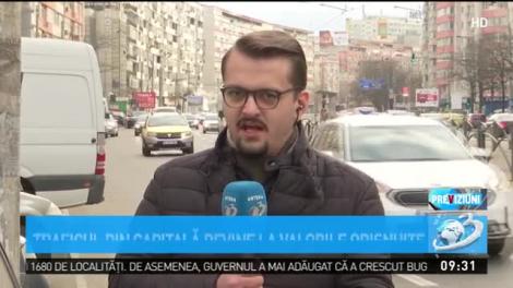 Traficul din Capitală revine la valorile obişnuite