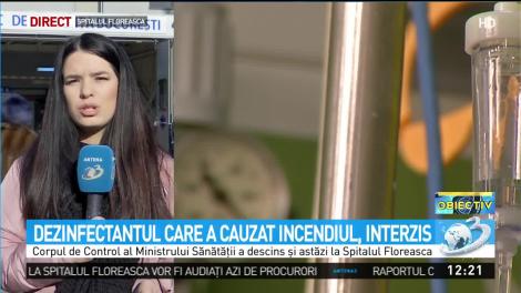 Dezinfectantul care a cauzat incendiul, interzis