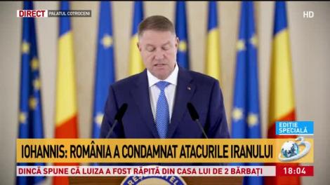 Klaus Iohannis, apel la calm &icirc;n Orientul Mijlociu: E momentul să intervină diplomații
