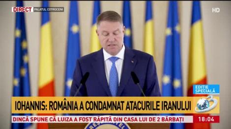 Klaus Iohannis, apel la calm în Orientul Mijlociu: E momentul să intervină diplomații