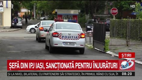 Şefă din IPJ Iaşi, sancţionată pentru &icirc;njurături